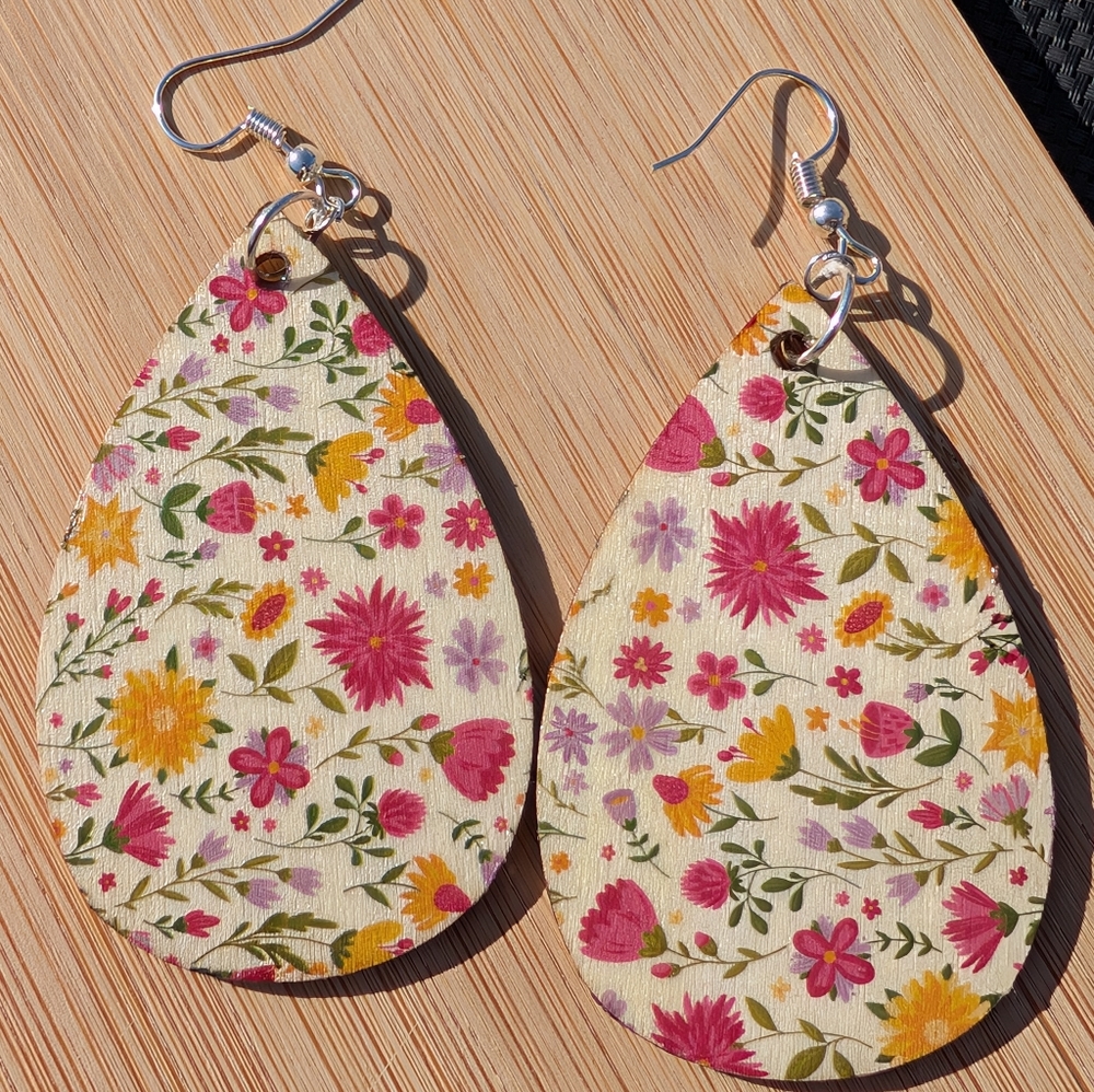 Floral Teardrop Earrings